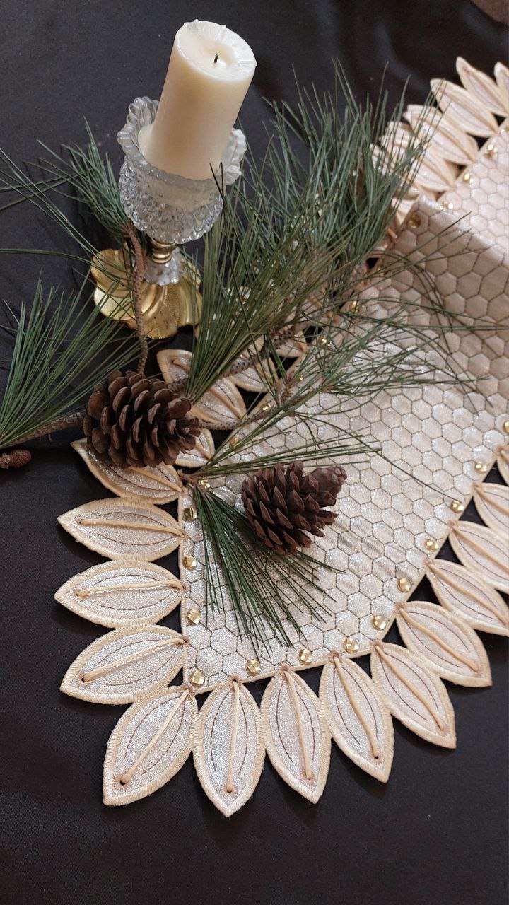 رانر و رومیزی مدل آفتابگردان