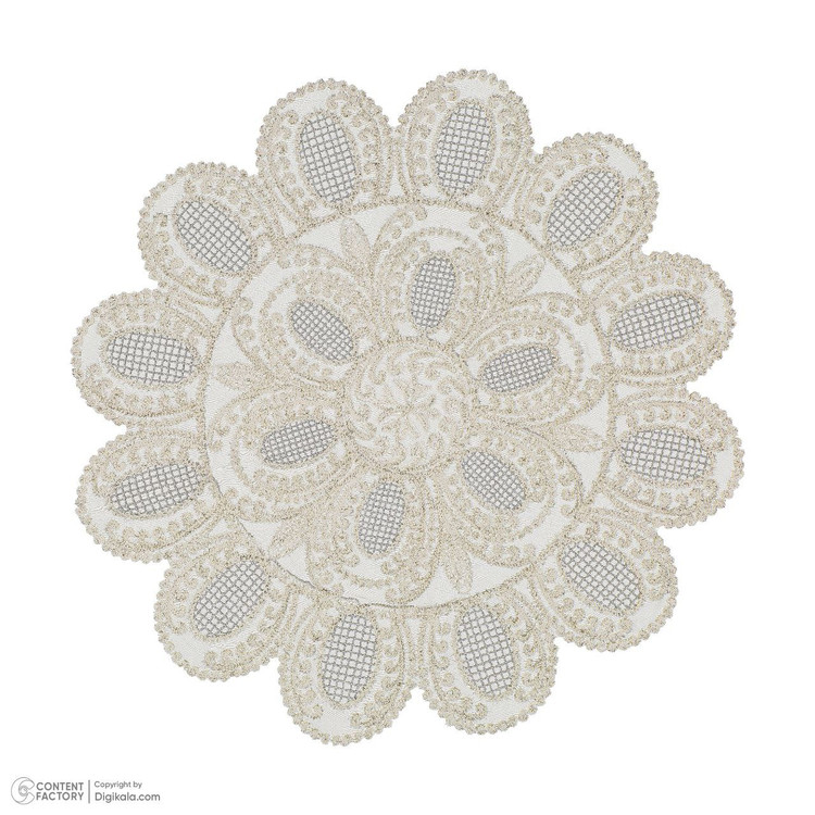 رومیزی گرد مدل صدف