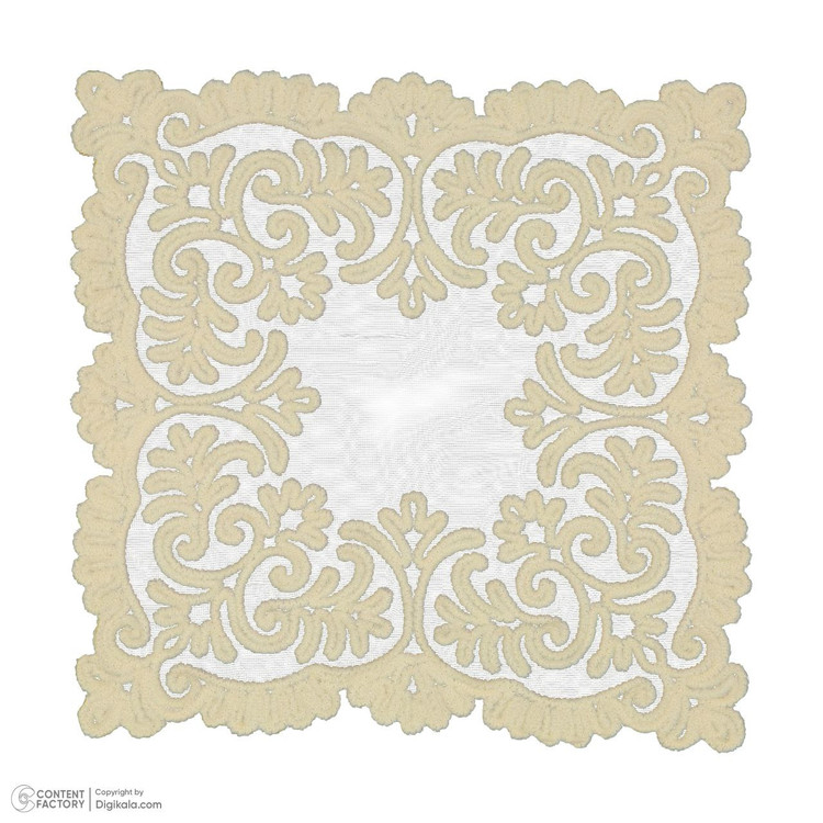 رومیزی عسلی مدل تور مخمل