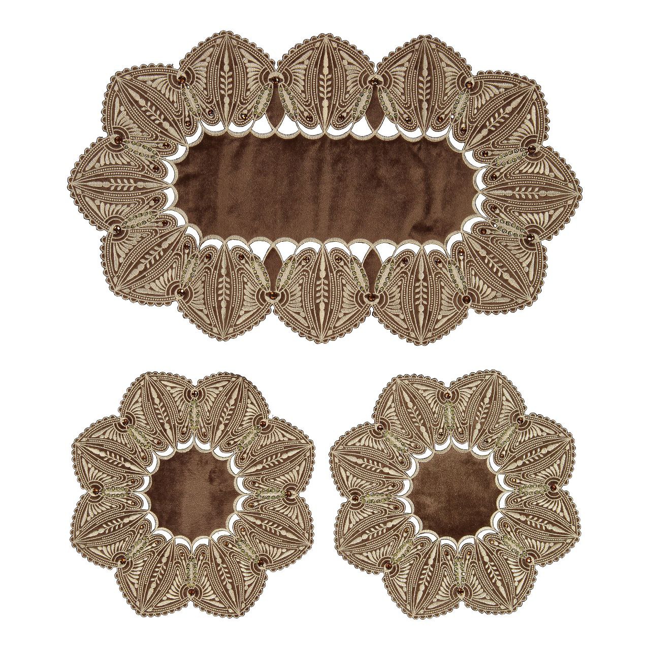 خرید رومیزی سه تیکه مدل پروانه