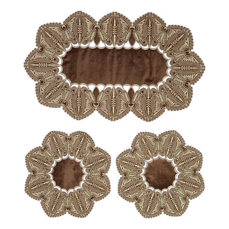 خرید رومیزی سه تیکه مدل پروانه