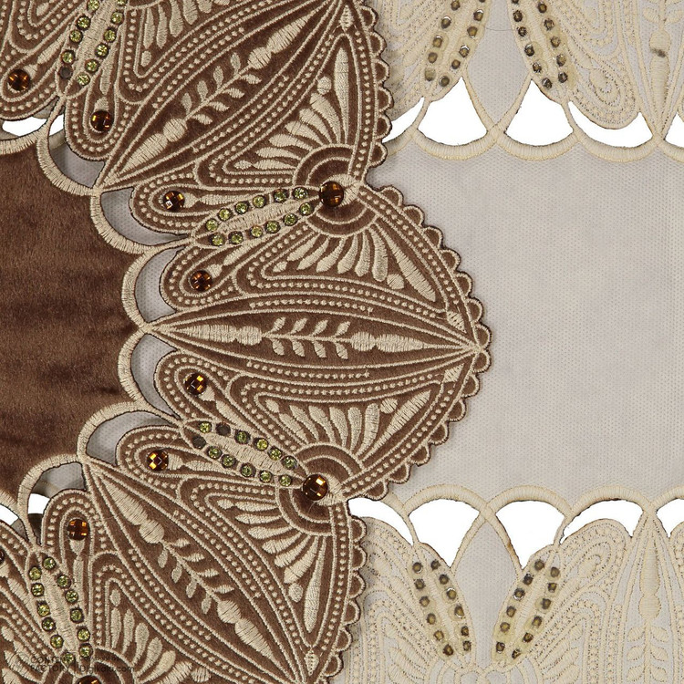 رومیزی مدل پروانه نسکافه ای