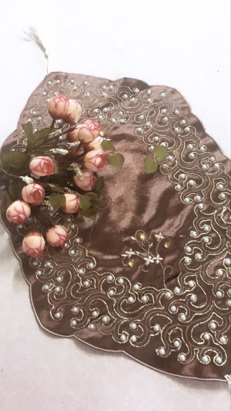 رومیزی مدل مروارید