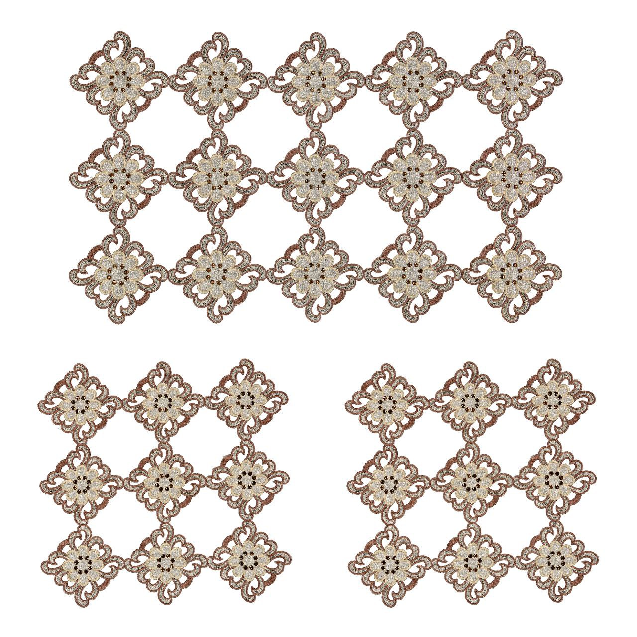 رومیزی سه تیکه مدل مشبک