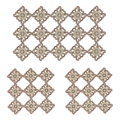 رومیزی سه تیکه مدل مشبک