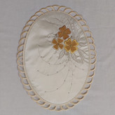 رومیزی عسلی سه گل