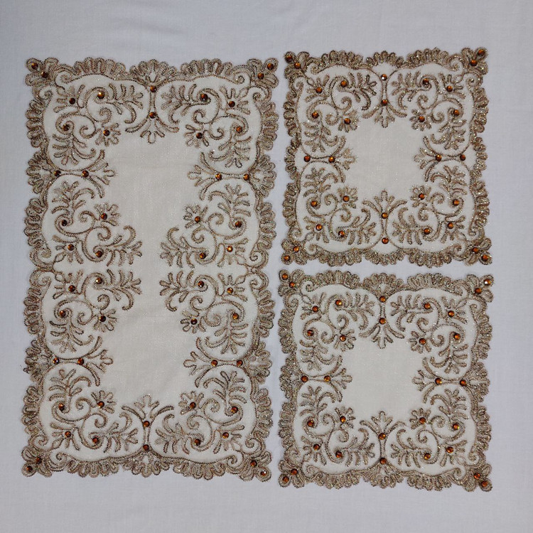 خرید رومیزی سه تیکه مدل اکلیلی سانکو