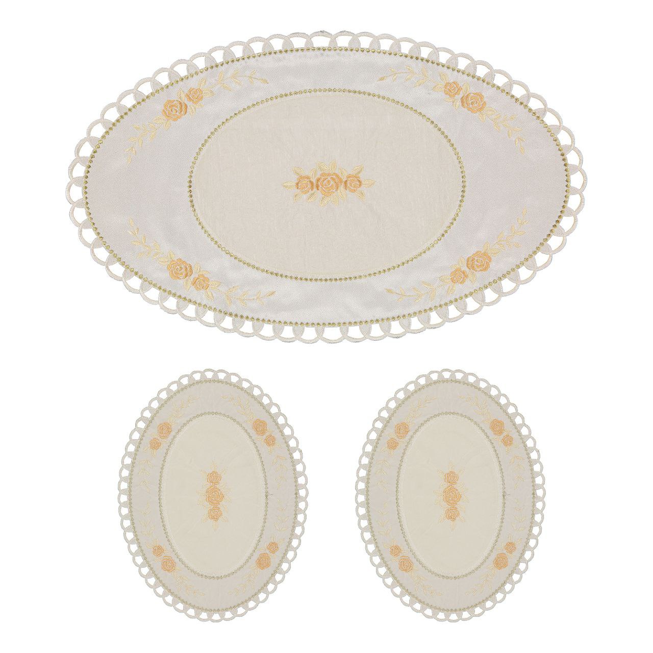 رومیزی سه تیکه مدل رز