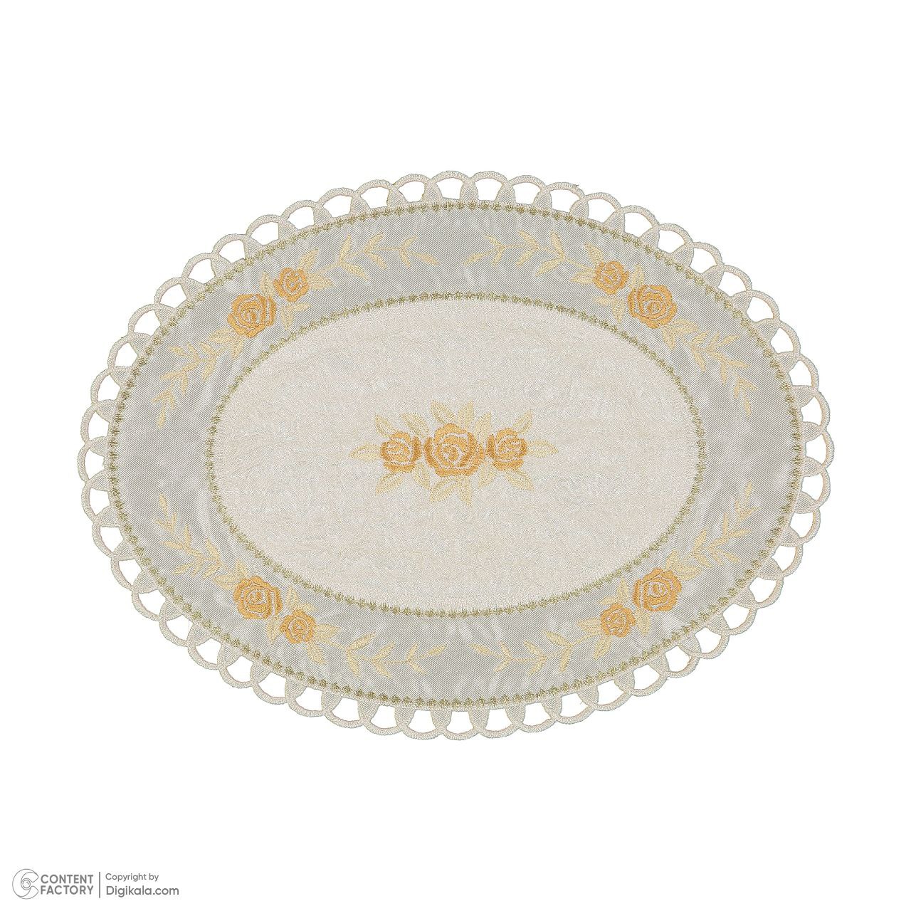 رومیزی عسلی مدل رز