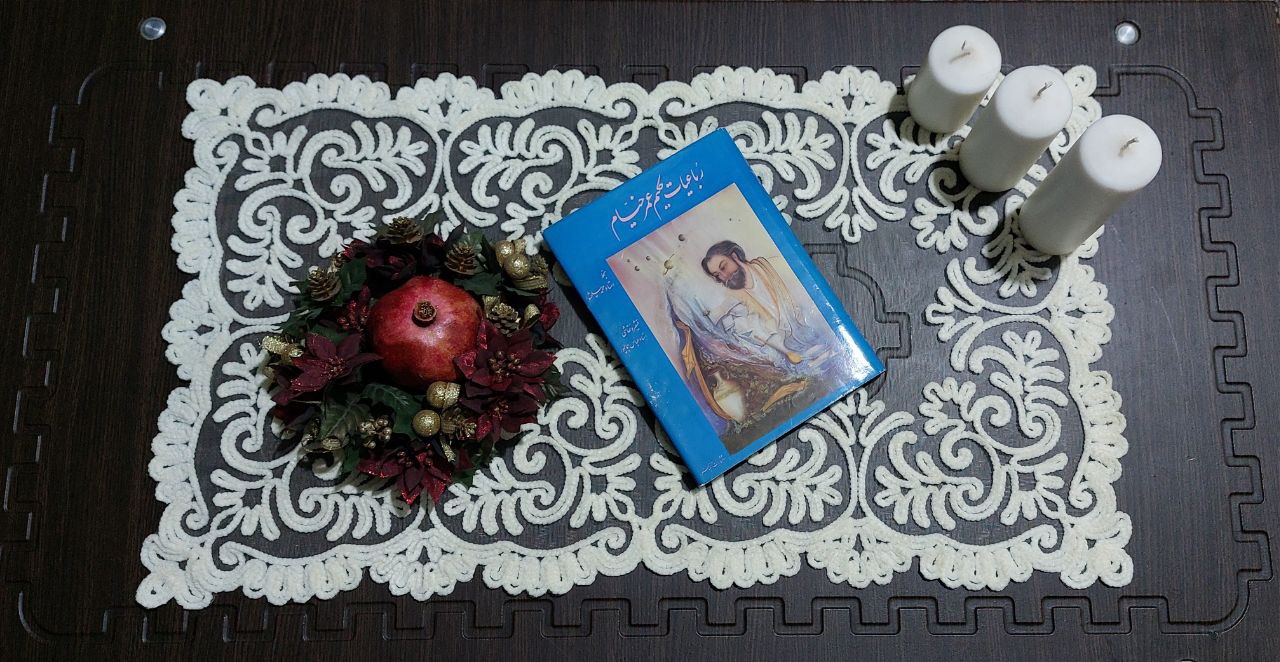 رومیزی جلومبلی مدل تور مخمل