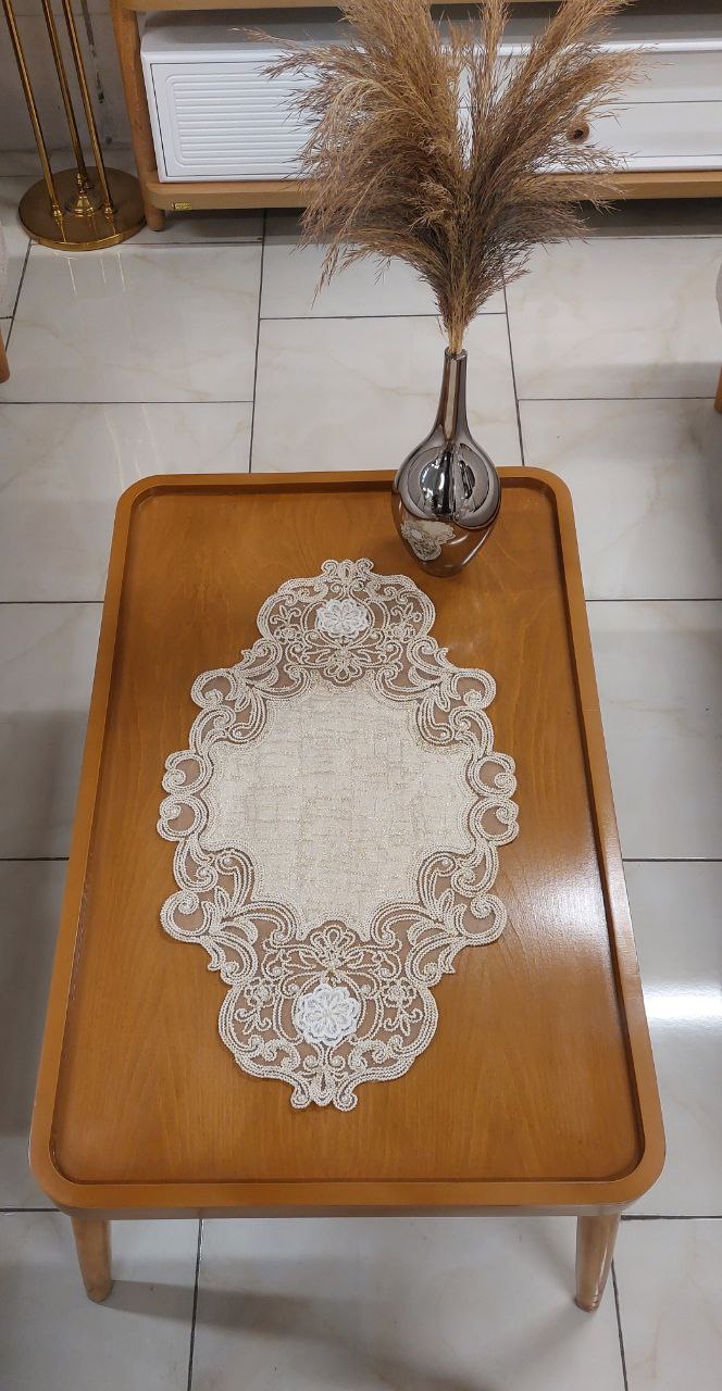 رومیزی جلو مبلی مدل دانتل