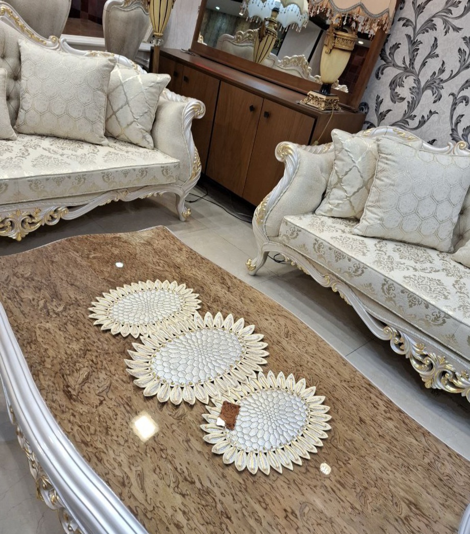 رومیزی سه تیکه مدل آفتابگردان