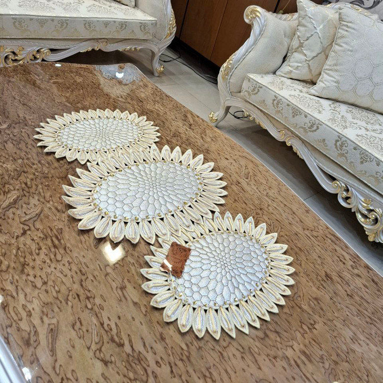 رومیزی جلومبلی مدل آفتابگردان