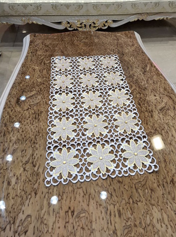 رومیزی سه تیکه مدل هشت پر