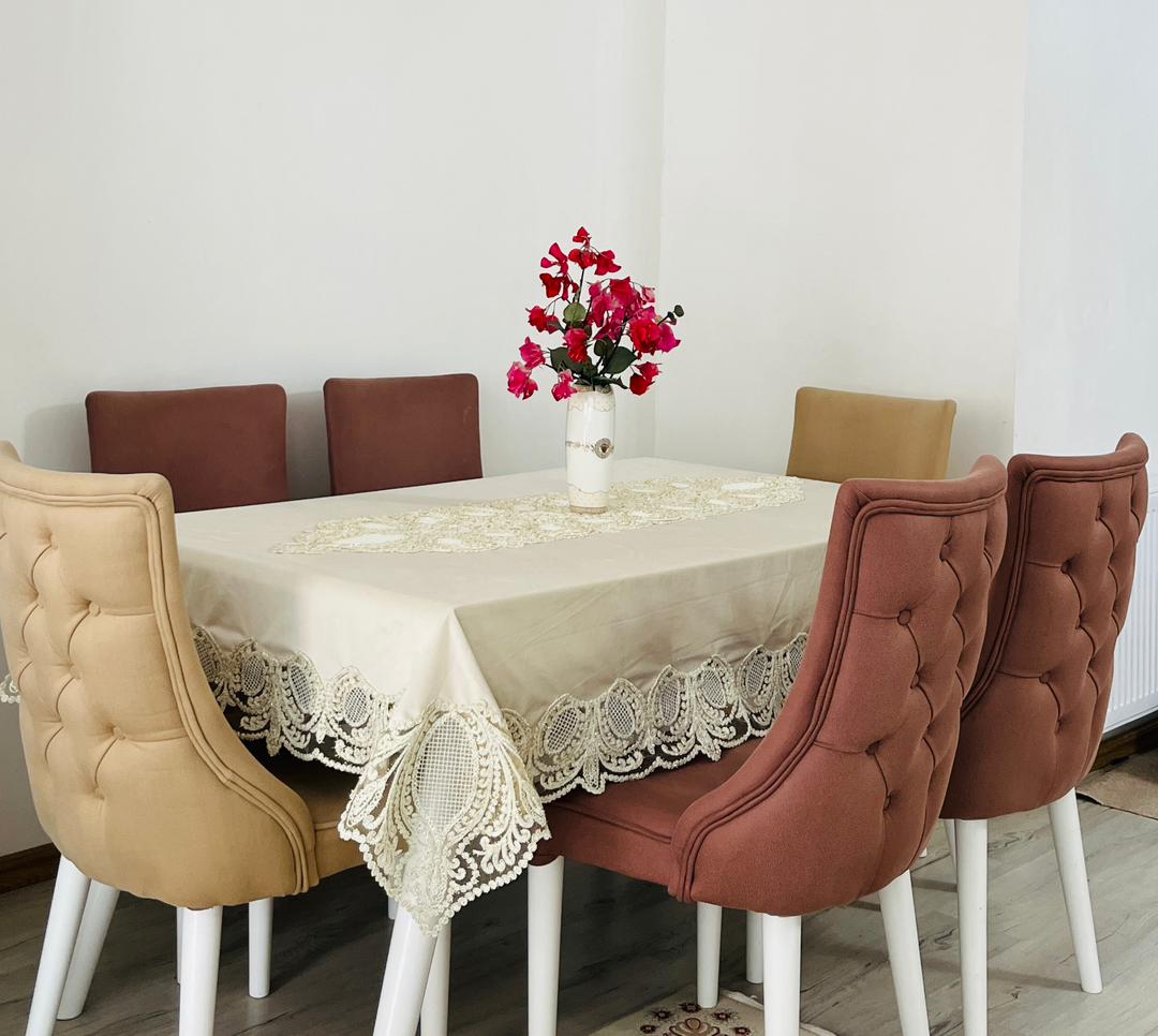 رومیزی ناهارخوری مدل صدف