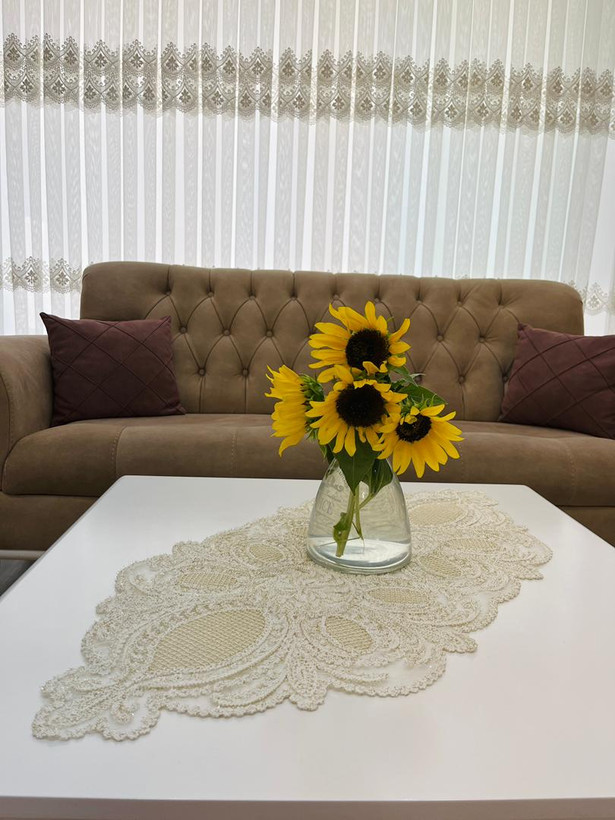 رومیزی جلومبلی مدل صدف