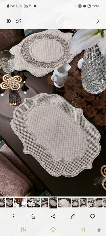 خرید آنلاین زیربشقابی قیطون دوزی